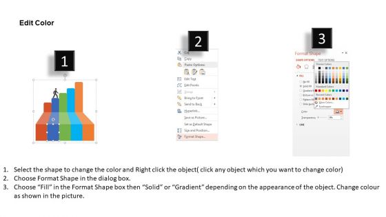 Man On Progress Steps Powerpoint Templates