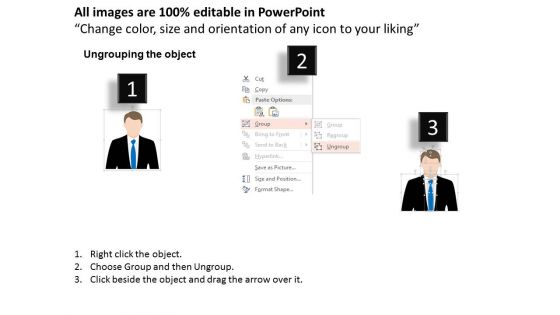 Man With Colorful Gears Powerpoint Templates