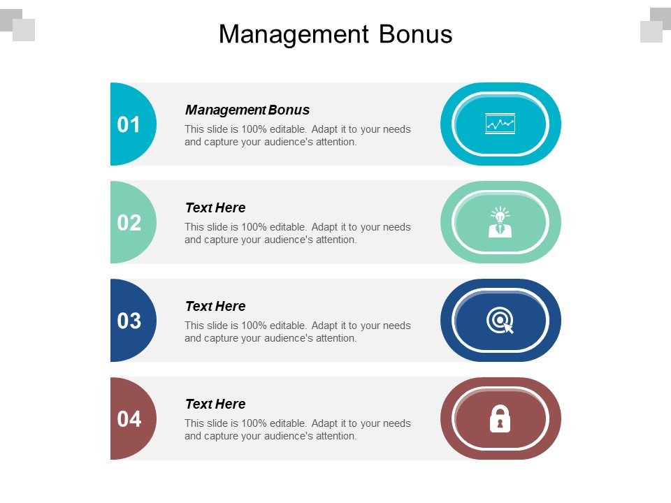 Management Bonus Ppt PowerPoint Presentation Summary Deck Cpb