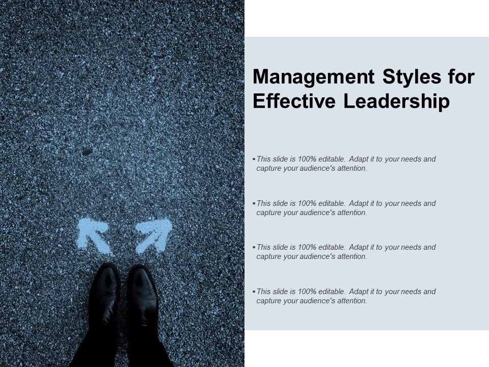 Management Styles For Effective Leadership Ppt PowerPoint Presentation Visual Aids Background Images