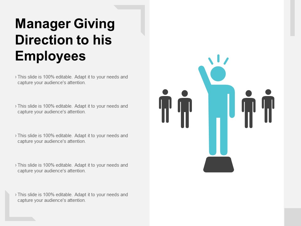 Manager Giving Direction To His Employees Ppt PowerPoint Presentation Layouts Demonstration