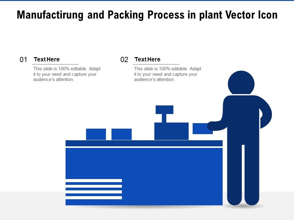 Manufactirung And Packing Process In Plant Vector Icon Ppt PowerPoint Presentation Outline Diagrams PDF