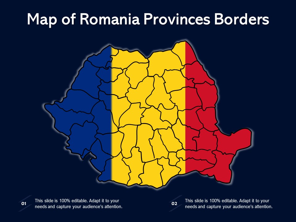Map Of Romania Provinces Borders Ppt PowerPoint Presentation File Guidelines PDF