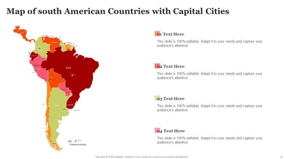 Map Of South American Countries Ppt PowerPoint Presentation Complete With Slides