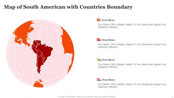 Map Of South American Countries Ppt PowerPoint Presentation Complete With Slides