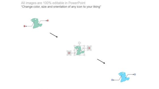 Map With Male Female Population Comparison Powerpoint Slides