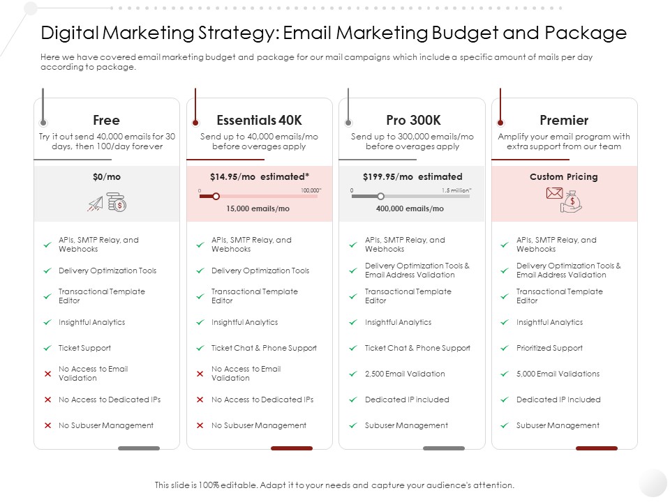 Market Entry Gym Health Fitness Clubs Industry Digital Marketing Strategy Email Marketing Budget And Package Pictures PDF