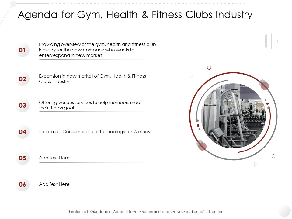 Market Entry Strategy Clubs Industry Agenda For Gym Health Fitness Clubs Industry Summary PDF