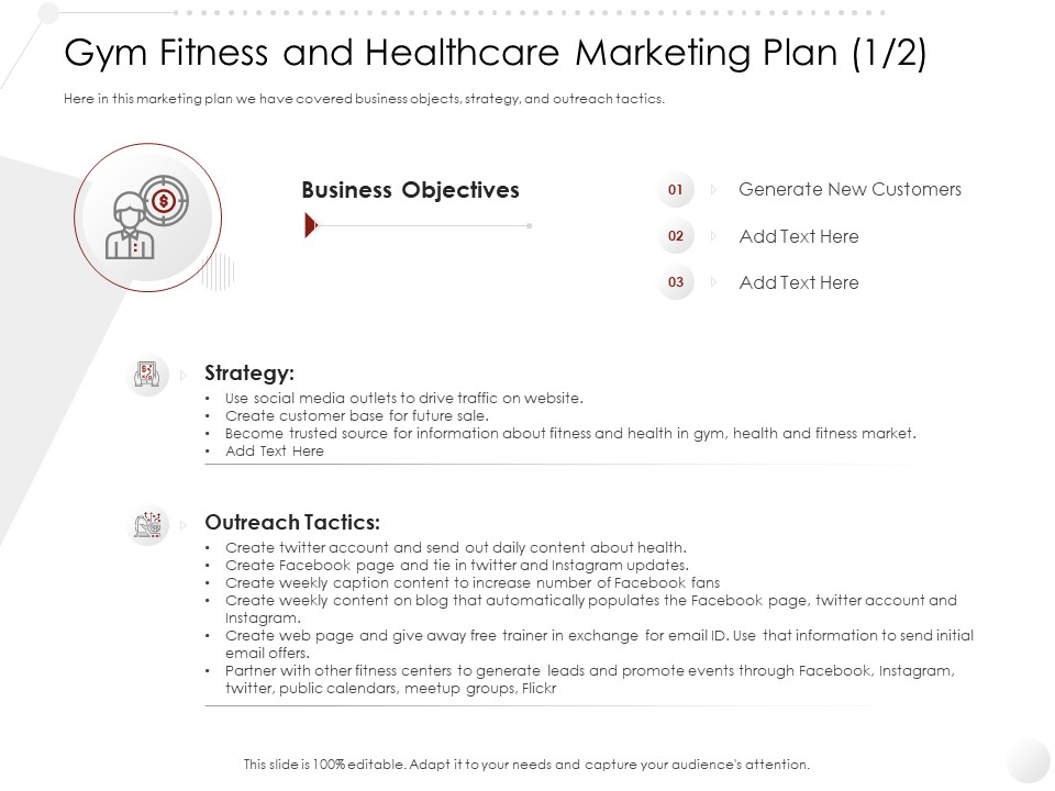 Market Entry Strategy Health Clubs Industry Gym Fitness And Healthcare Marketing Plan Business Strategy Infographics PDF