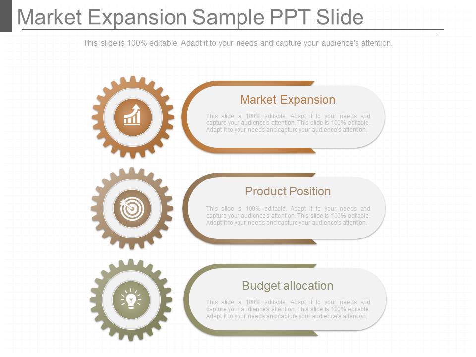 Market Expansion Sample Ppt Slide