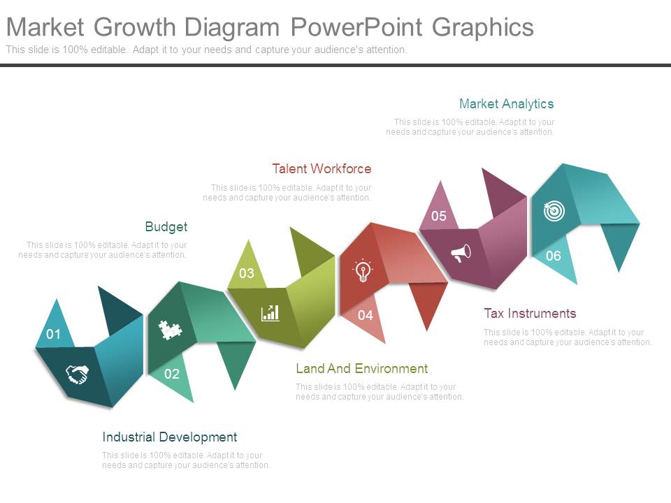 Market Growth Diagram Powerpoint Graphics
