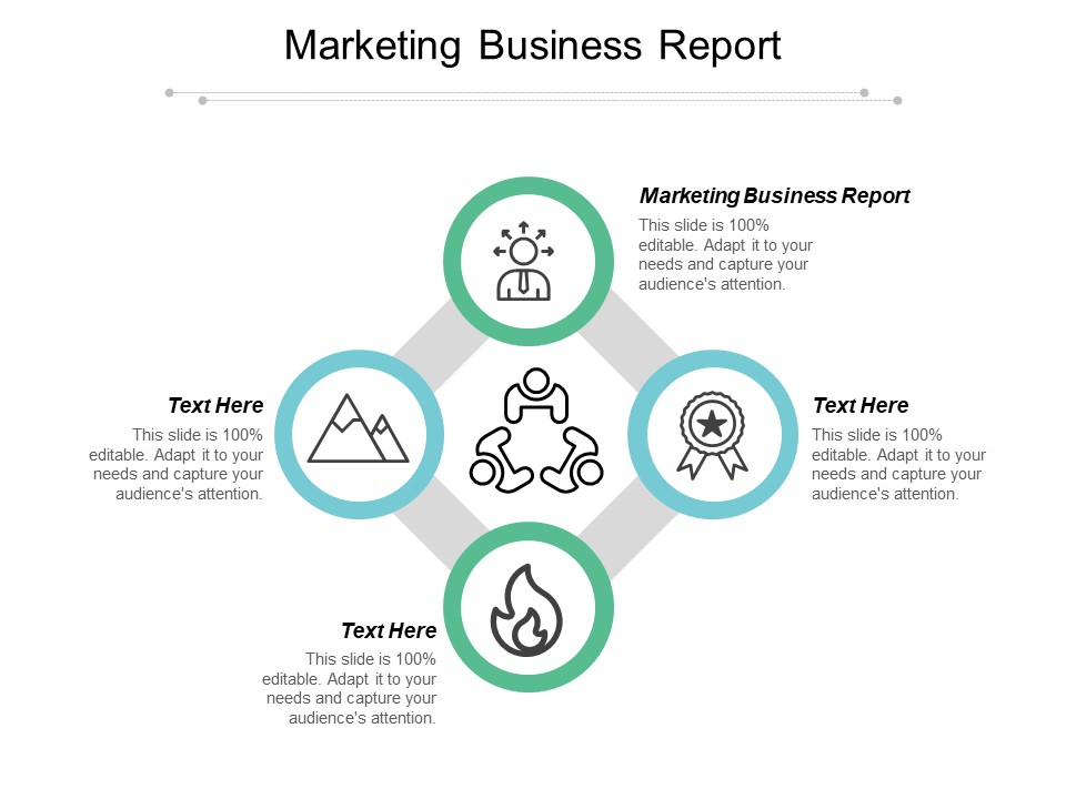 Marketing Business Report Ppt PowerPoint Presentation Icon Infographics Cpb
