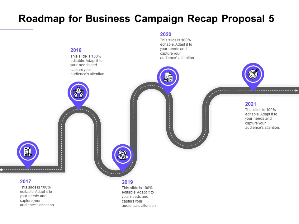 Marketing Campaign Roadmap For Business Campaign Recap Proposal 2017 To 2021 Graphics PDF