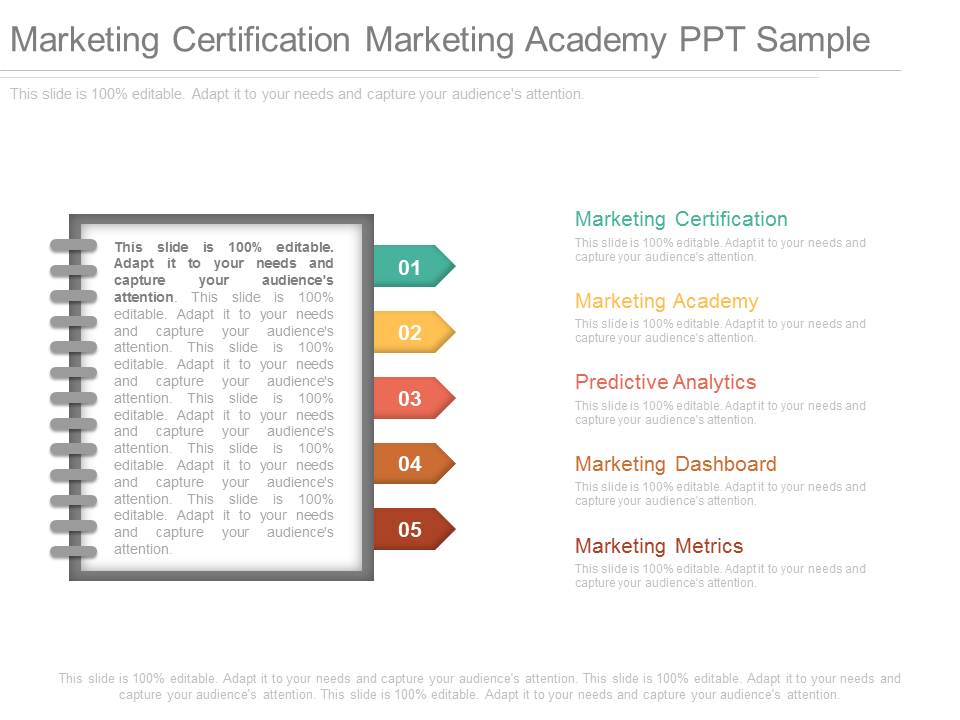 Marketing Certification Marketing Academy Ppt Sample