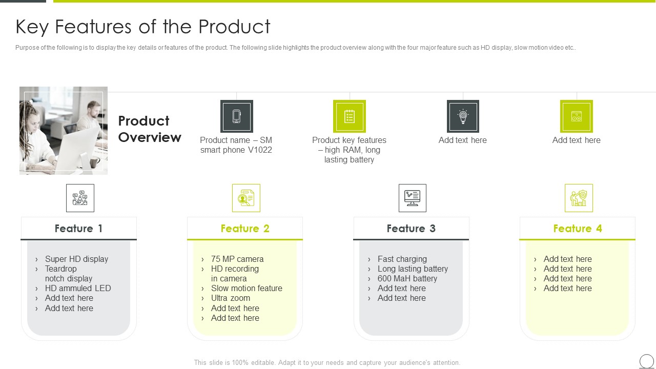 Marketing Communication Channels For Increasing Brand Awarenes Key Features Of The Product Topics PDF