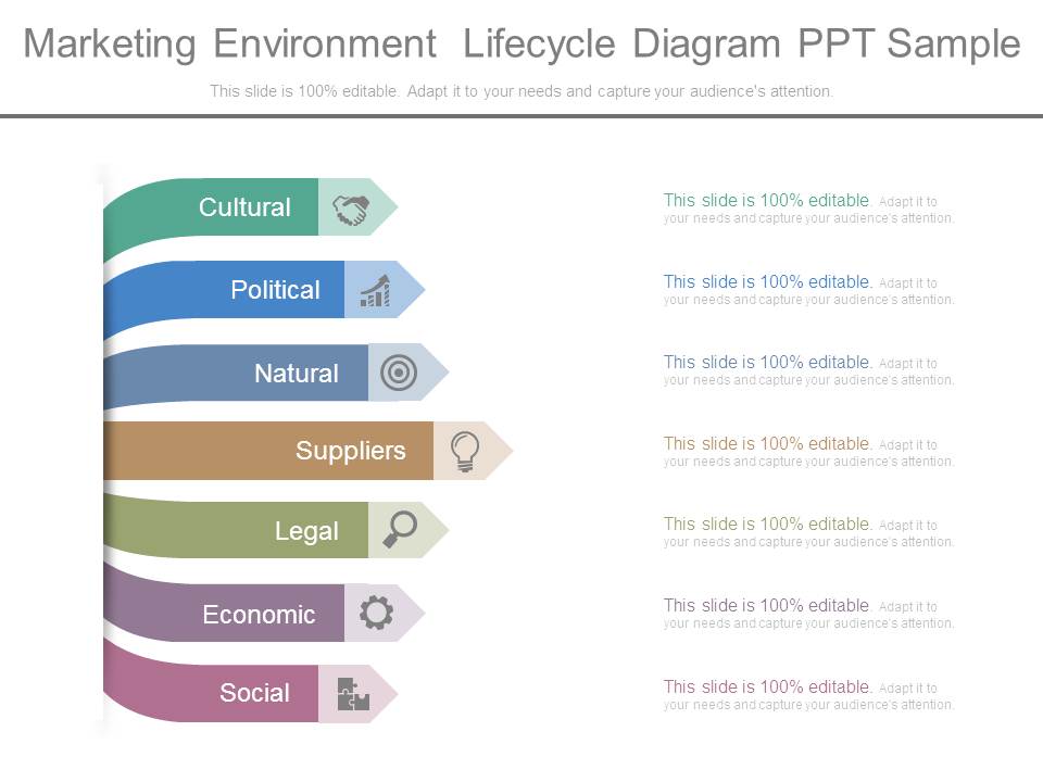 Marketing Environment Lifecycle Diagram Ppt Sample