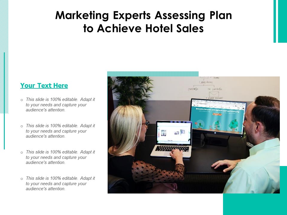 Marketing Experts Assessing Plan To Achieve Hotel Sales Ppt PowerPoint Presentation File Pictures PDF
