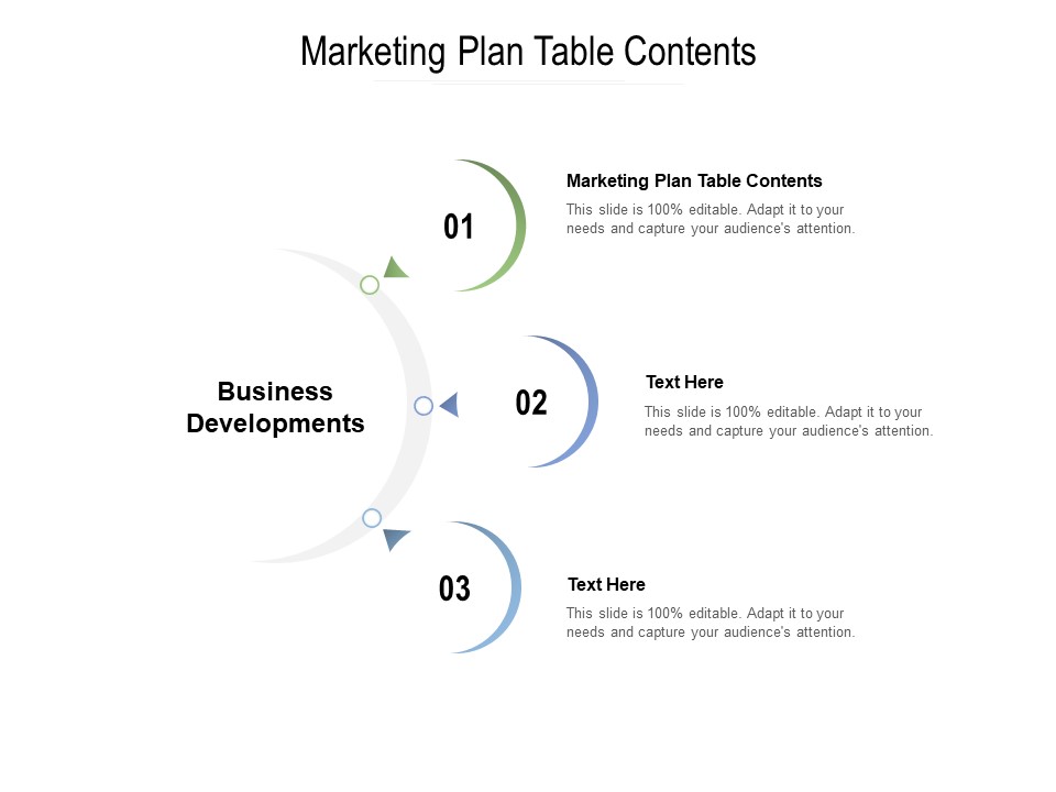 Marketing Plan Table Contents Ppt PowerPoint Presentation Infographic Template Structure Cpb Pdf