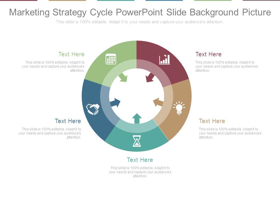 Marketing Strategy Cycle Powerpoint Slide Background Picture