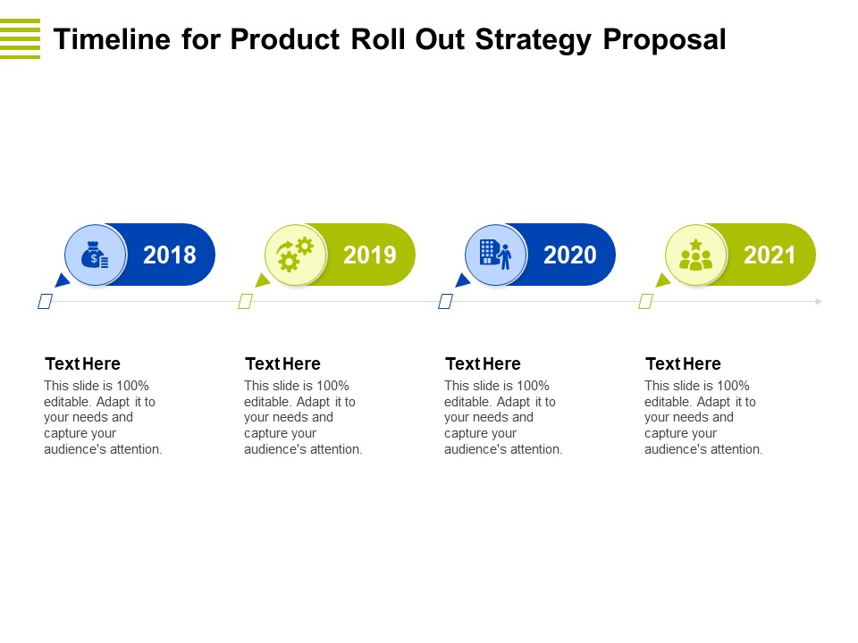 Marketing Strategy Proposal For Product Launch Timeline For Product Roll Out Strategy Proposal Background PDF