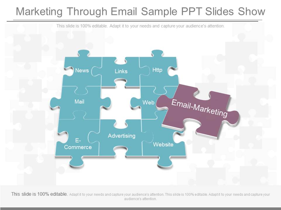 Marketing Through Email Sample Ppt Slides Show