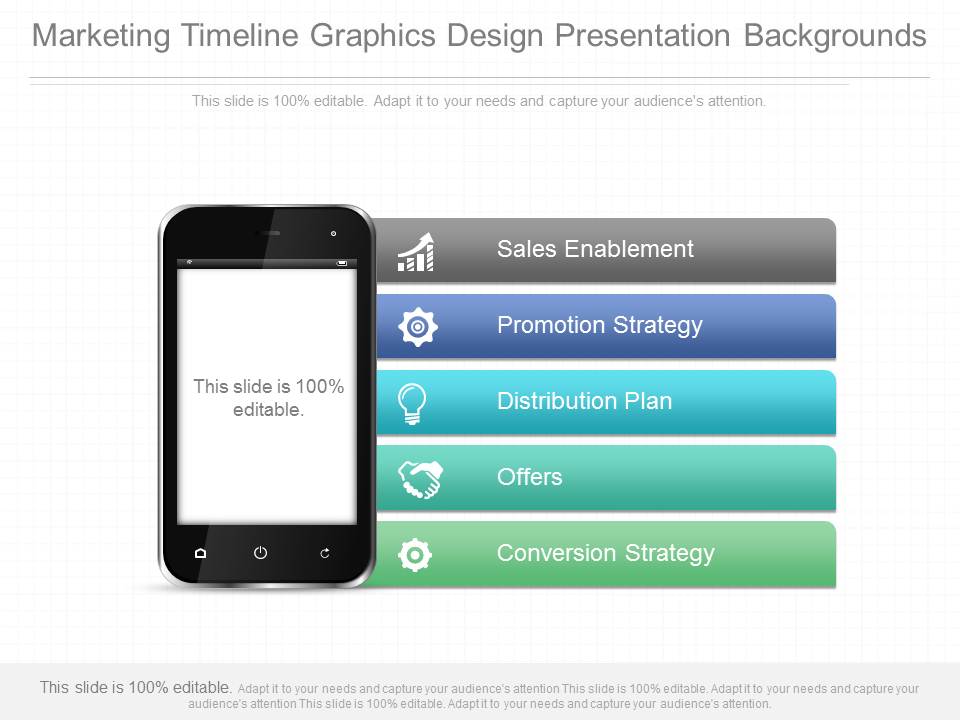 Marketing Timeline Graphics Design Presentation Backgrounds