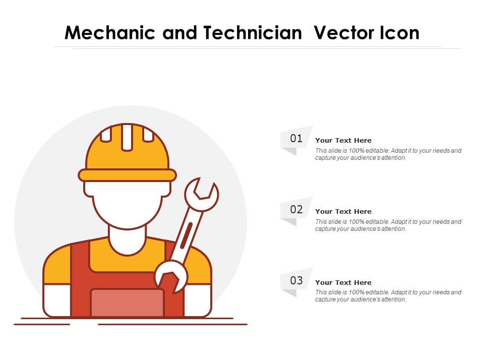 Mechanic And Technician Vector Icon Ppt PowerPoint Presentation Gallery Styles PDF