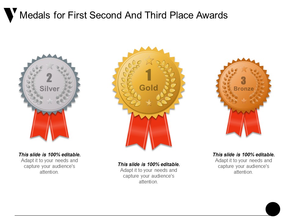 Medals For First Second And Third Place Awards Ppt PowerPoint Presentation Outline Example Introduction