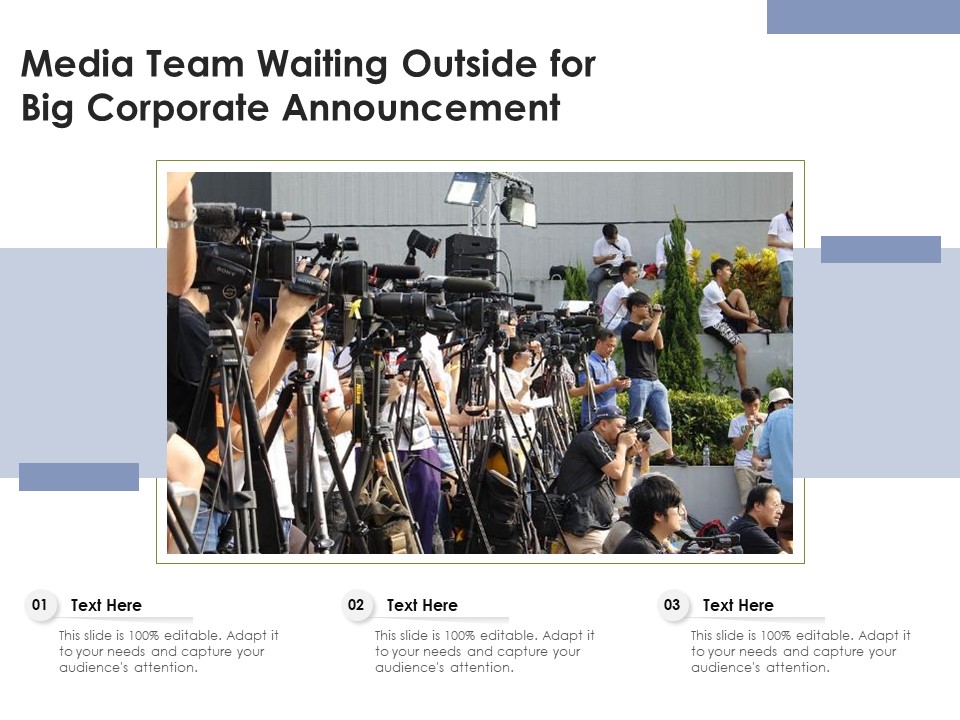 Media Team Waiting Outside For Big Corporate Announcement Ppt PowerPoint Presentation Inspiration PDF