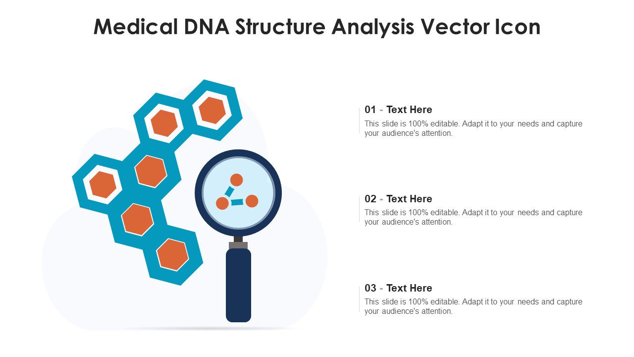 Medical DNA Structure Analysis Vector Icon Ppt PowerPoint Presentation File Sample PDF