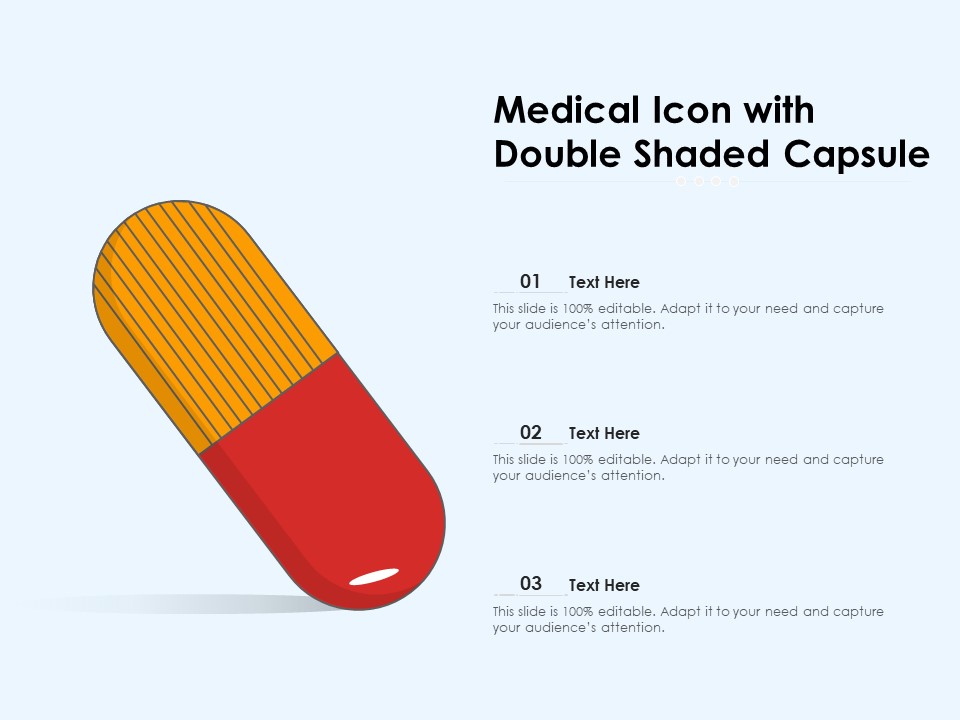Medical Icon With Double Shaded Capsule Ppt PowerPoint Presentation Styles Clipart Images PDF