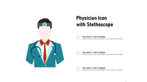 Medical Practitioner Symbol Stethoscope Calendar Physician Measuring Ppt PowerPoint Presentation Complete Deck