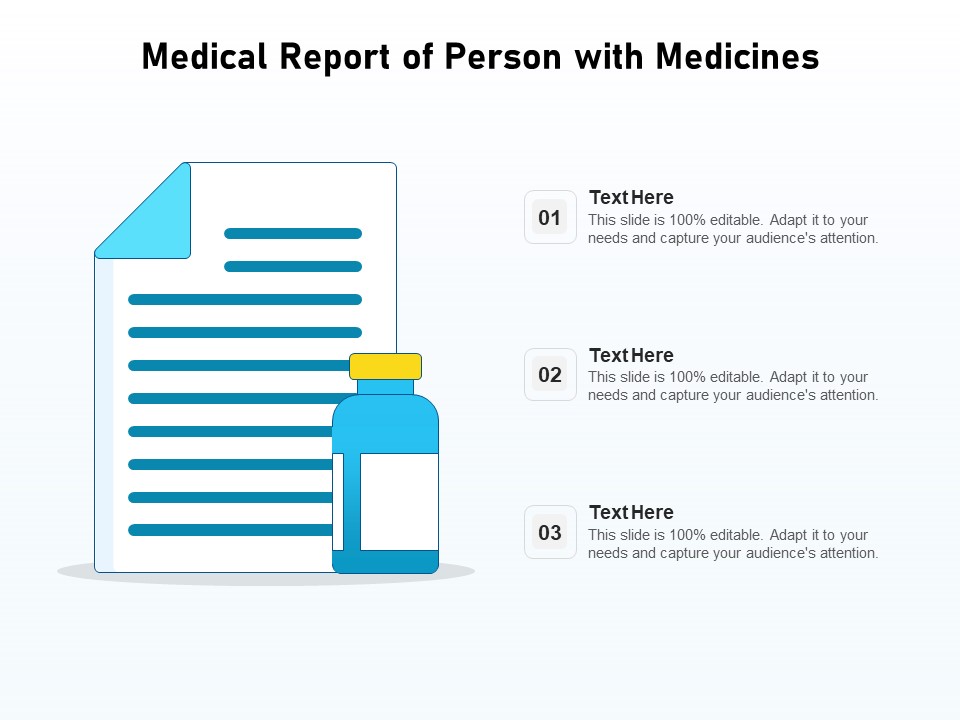 Medical Report Of Person With Medicines Ppt PowerPoint Presentation Gallery Samples PDF