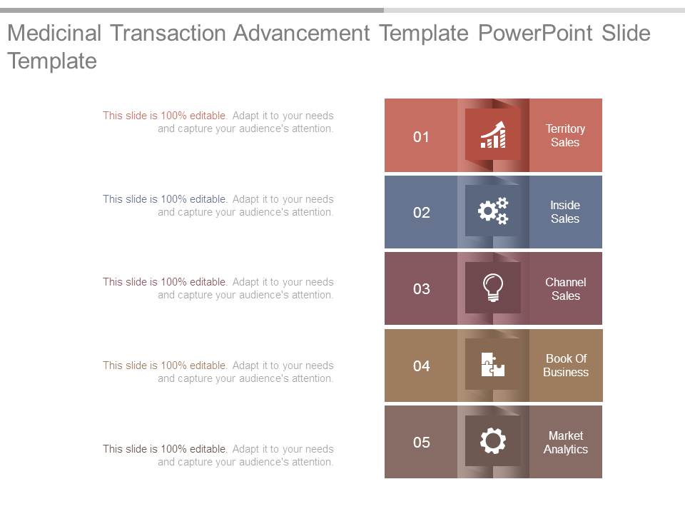 Medicinal Transaction Advancement Template Powerpoint Slide Template