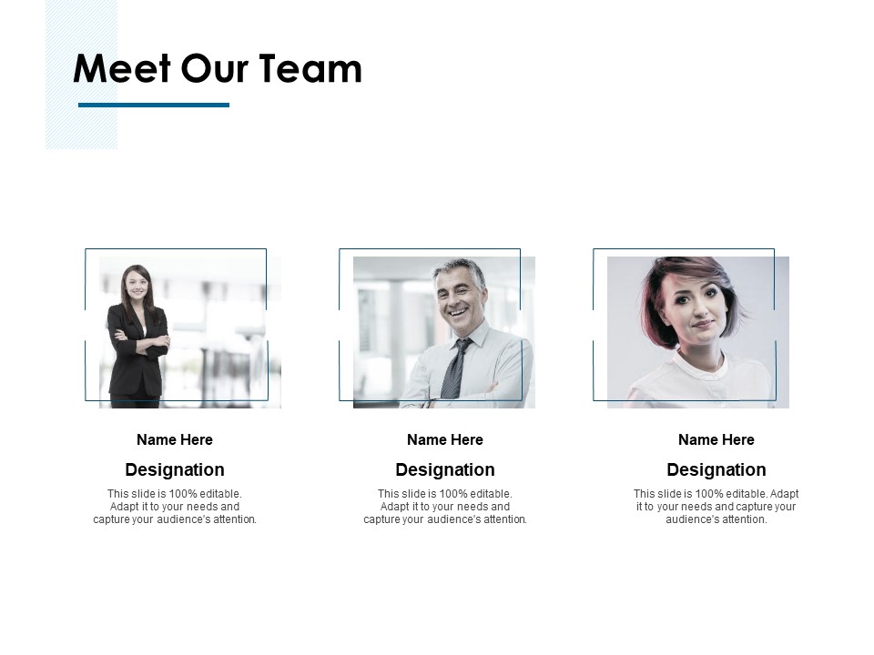 Meet Our Team Introduction Ppt PowerPoint Presentation Icon Elements