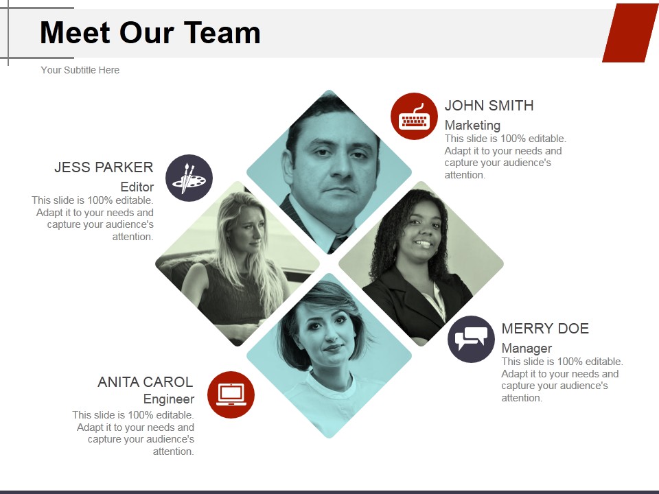 Meet Our Team Ppt PowerPoint Presentation Icon