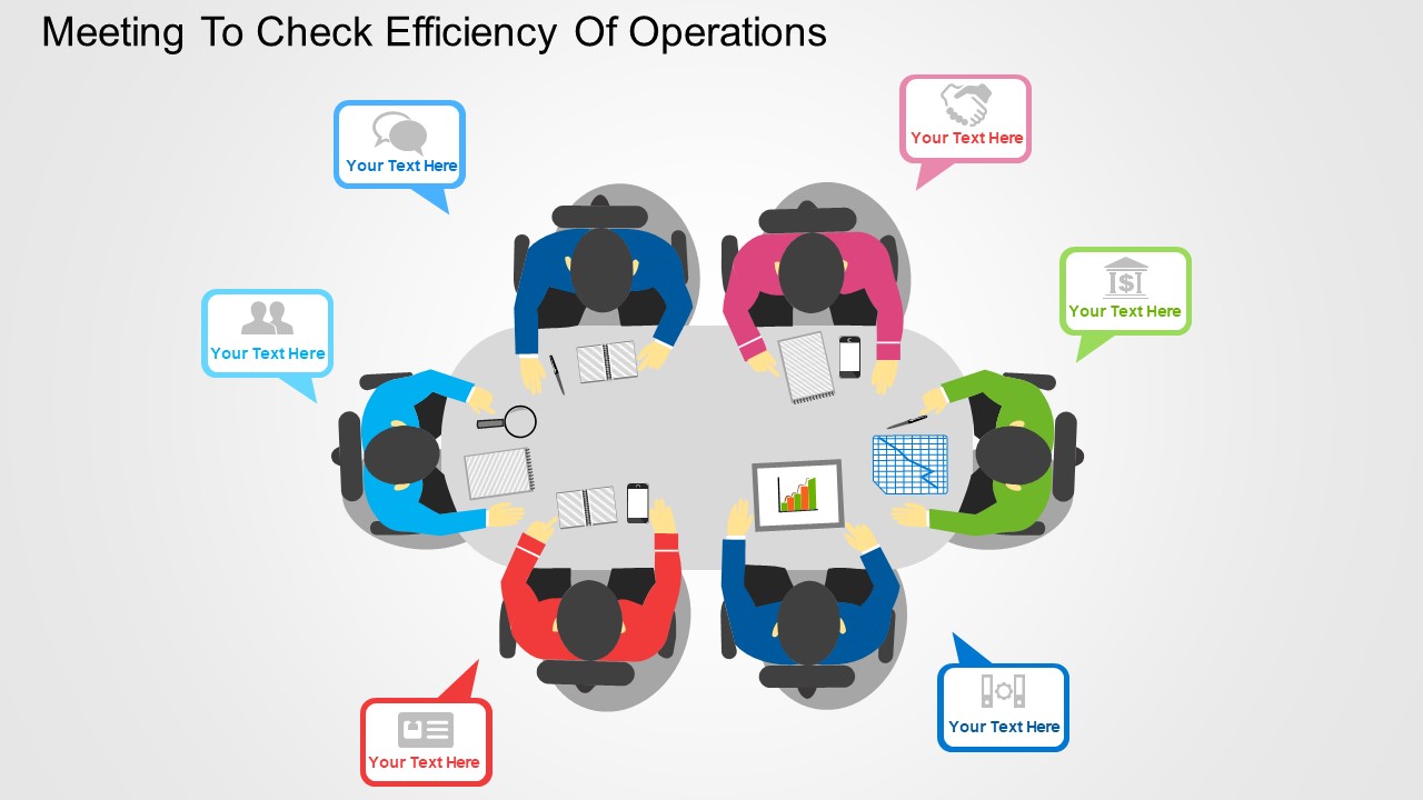 Meeting To Check Efficiency Of Operations PowerPoint Templates