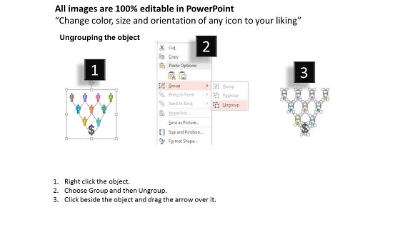 Men Dollar Chart For Affiliate Marketing Powerpoint Template