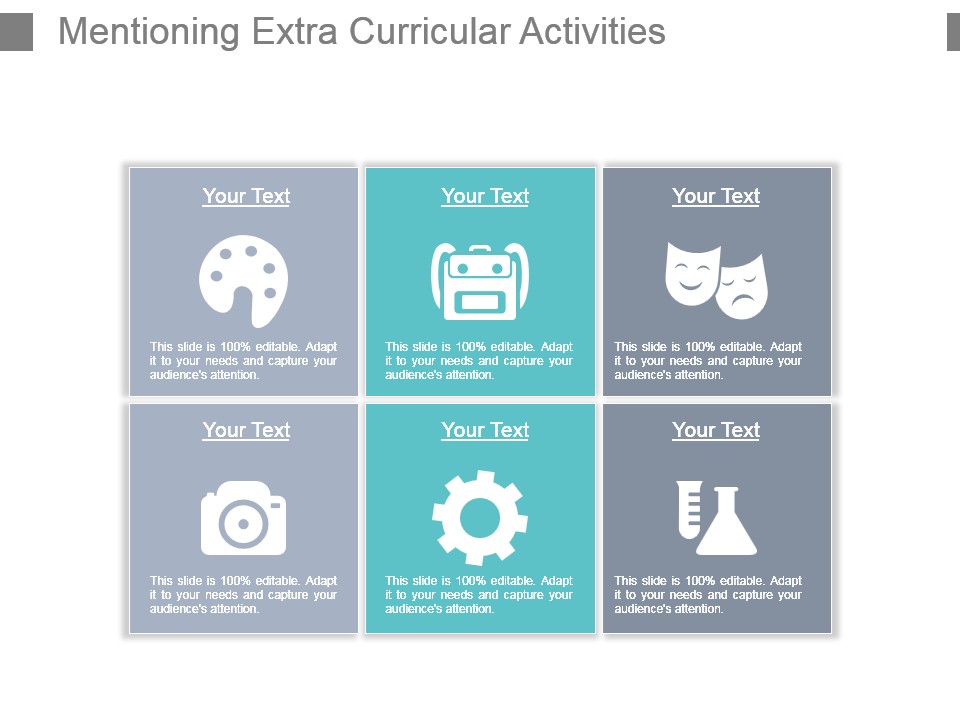 Mentioning Extra Curricular Activities Powerpoint Slide Background Picture