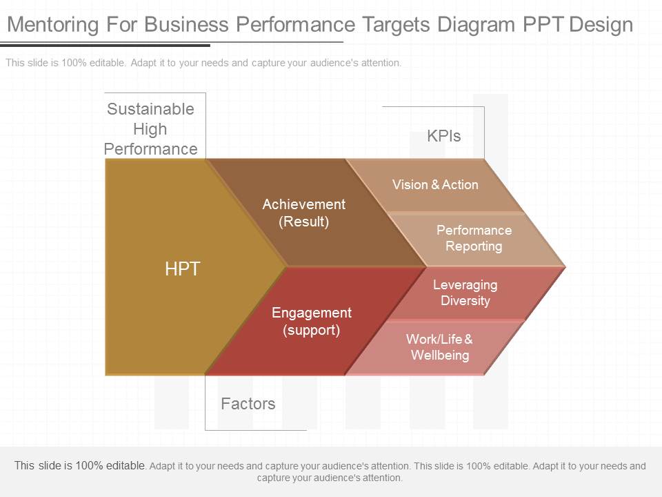 Mentoring For Business Performance Targets Diagram Ppt Design