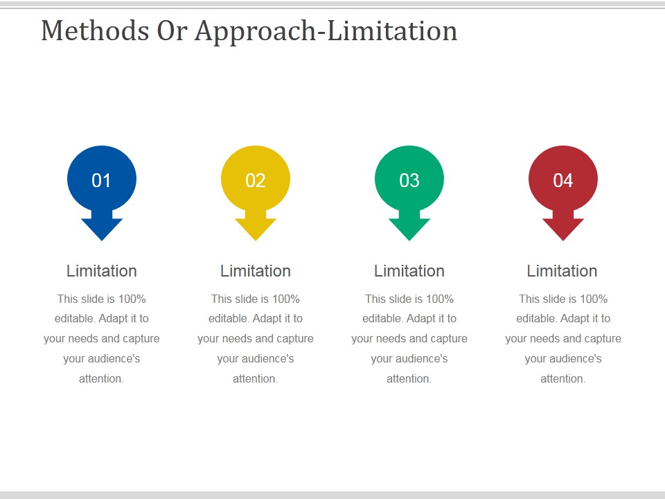Methods Or Approach Limitations Ppt PowerPoint Presentation Infographics Guidelines