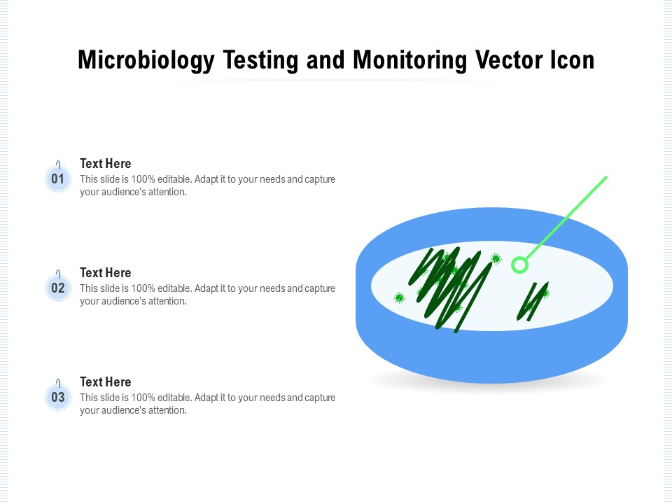 Microbiology Testing And Monitoring Vector Icon Ppt PowerPoint Presentation File Inspiration PDF