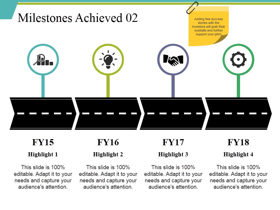 Milestones Achieved 2 Ppt PowerPoint Presentation Infographics Shapes