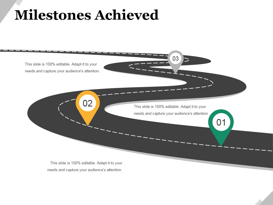 Milestones Achieved Template 1 Ppt PowerPoint Presentation Infographic Template Design Inspiration