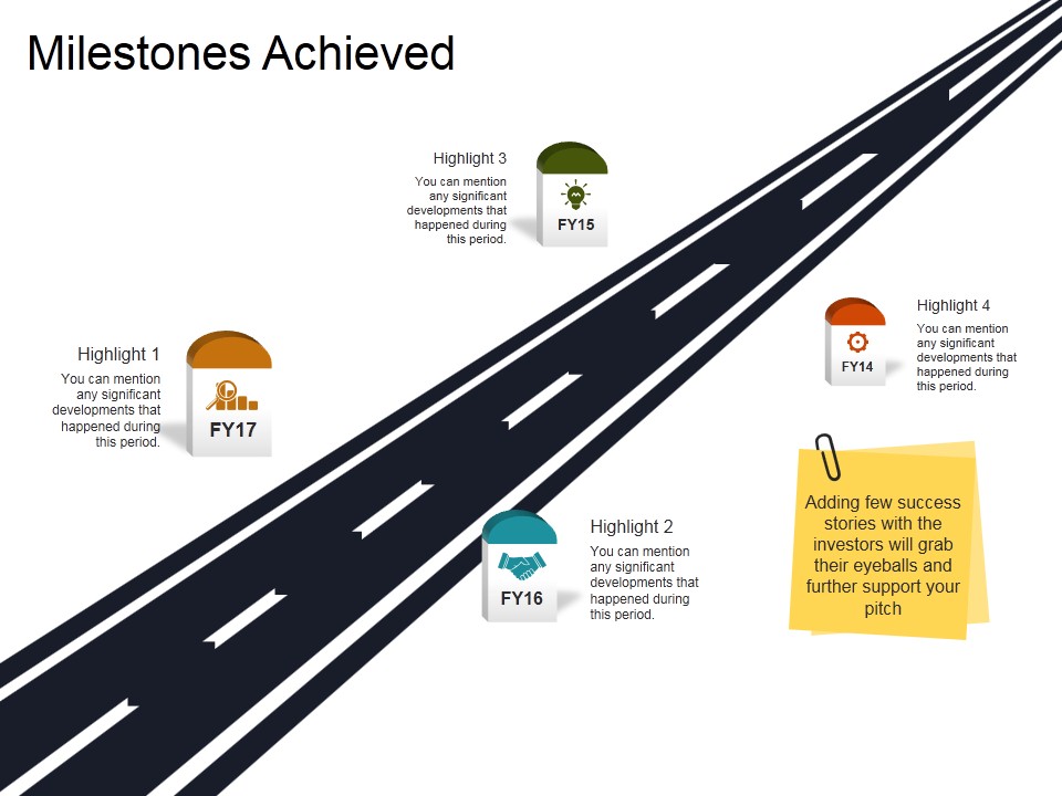 Milestones Achieved Template 1 Ppt PowerPoint Presentation Outline Shapes