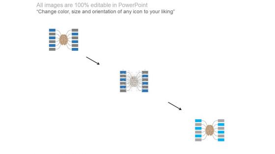 Mind Map Chart For Creative Thinking Powerpoint Slides