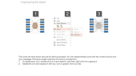 Mind Map Chart For Creative Thinking Powerpoint Slides