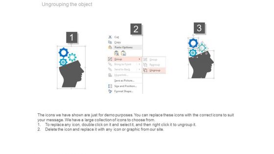 Mind Map With Brain For Project Plan Powerpoint Slides