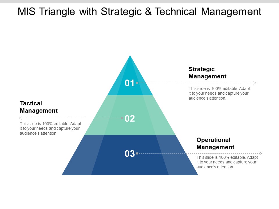 Mis Triangle With Strategic And Technical Management Ppt PowerPoint Presentation Outline File Formats