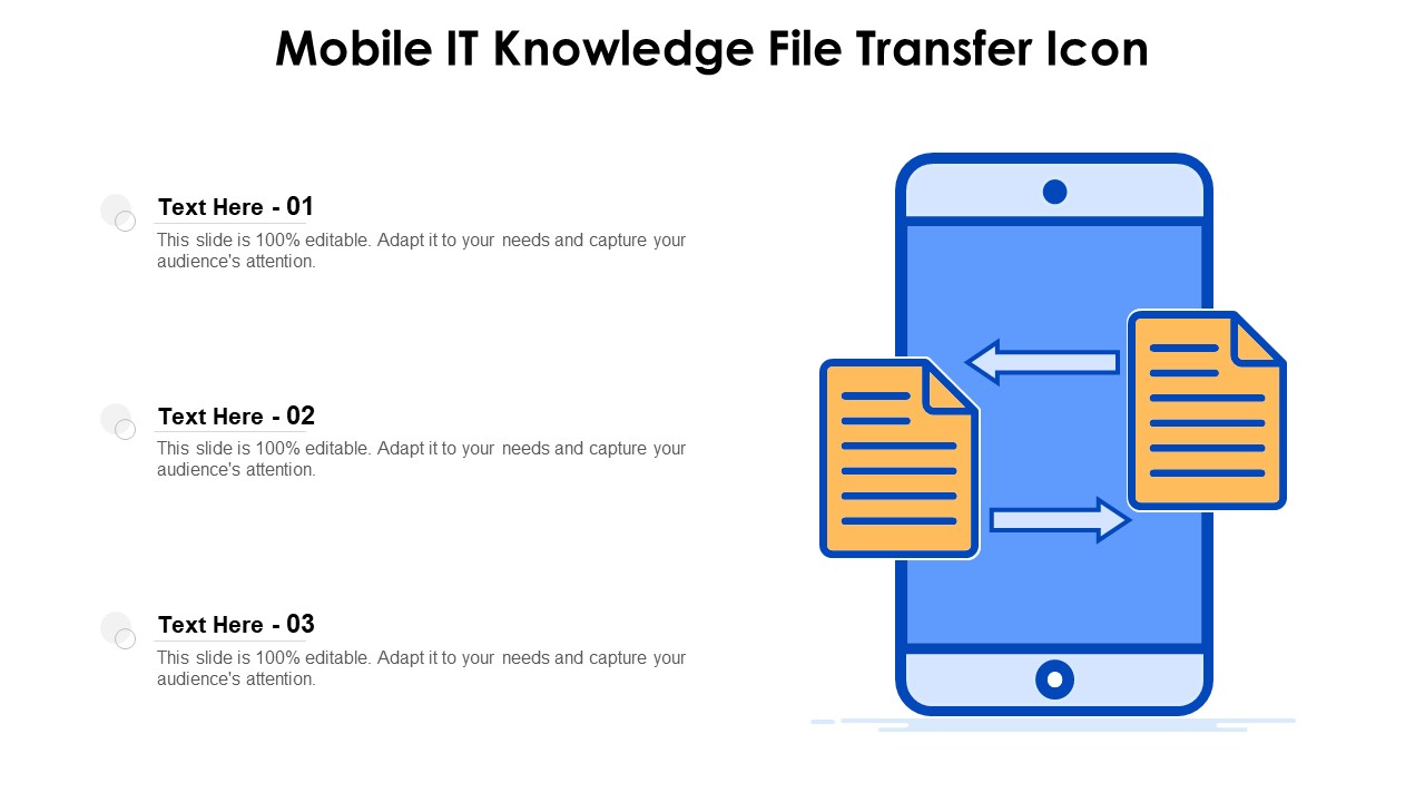 Mobile It Knowledge File Transfer Icon Ppt PowerPoint Presentation Portfolio Layouts PDF
